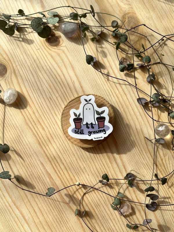 Vinyl Sticker - Geist „still growing“