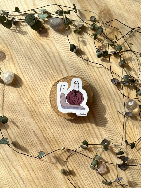 Vinyl Sticker - Schneckenkutsche