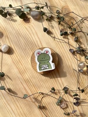 Vinyl Sticker - you are frogging amazing Vinyl Sticker - you are frogging amazing