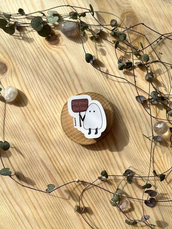 Vinyl Sticker - Geist "Boo proud Boo loud"