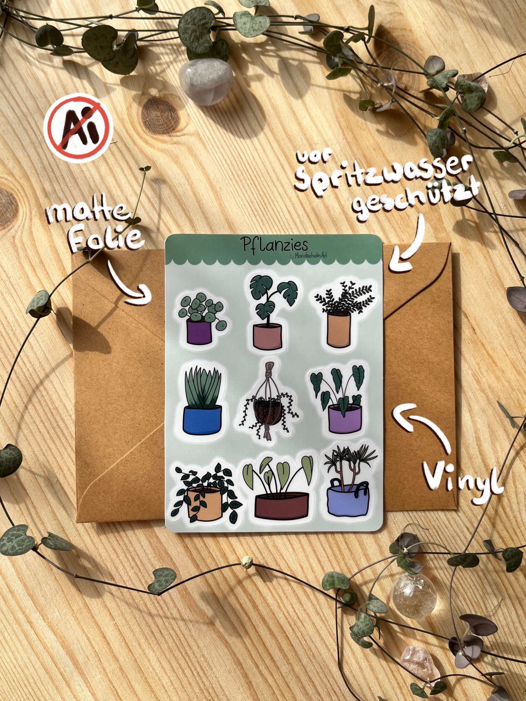 Vinyl Stickersheet - Pflanzies