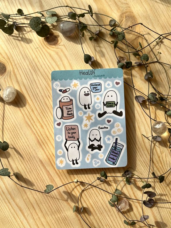 Papier Stickersheet - Health