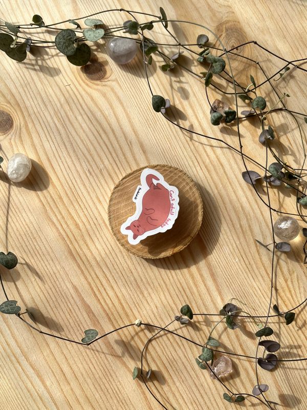 Vinyl Sticker - Katze „Can’t adult today“