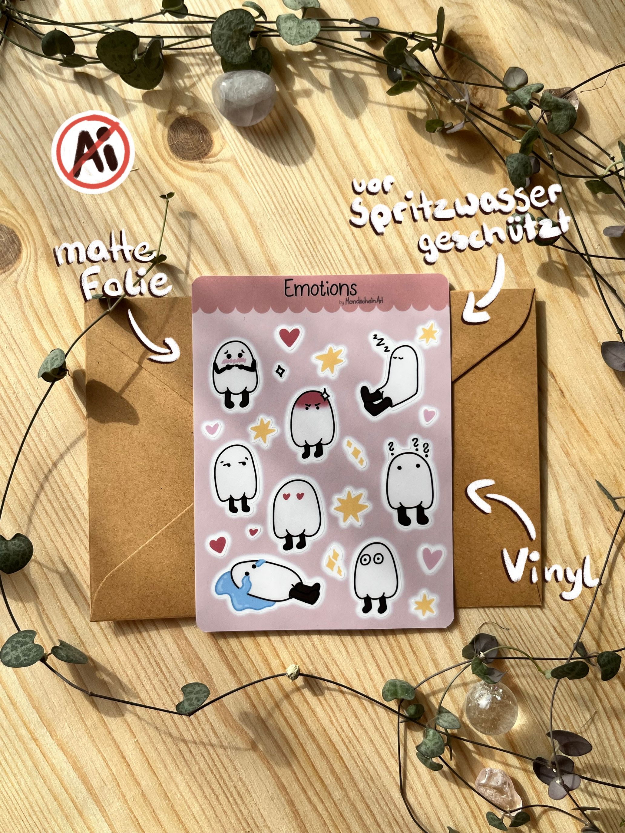 Vinyl Stickersheet - Emotions
