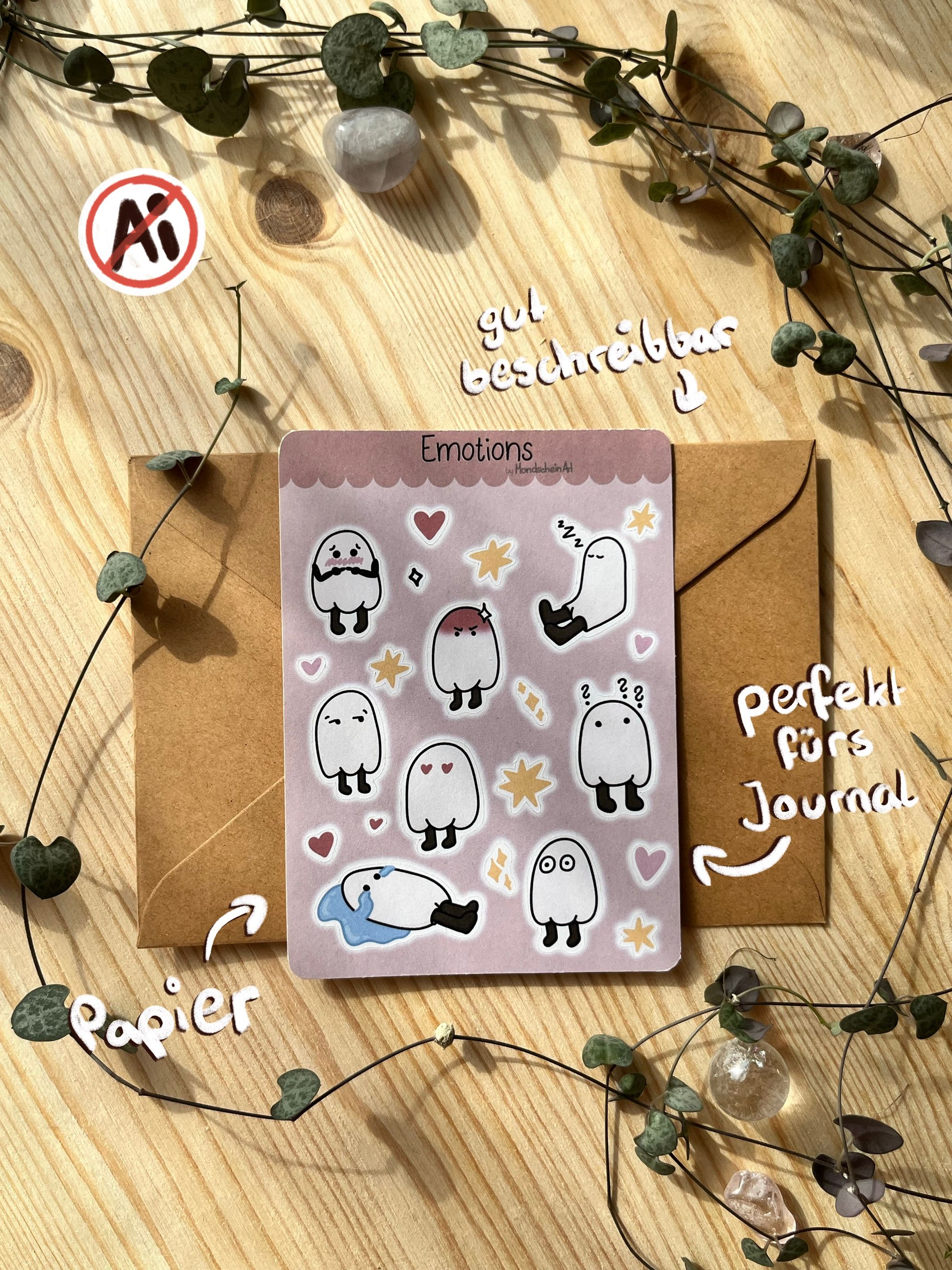 Papier Stickersheet - Emotions
