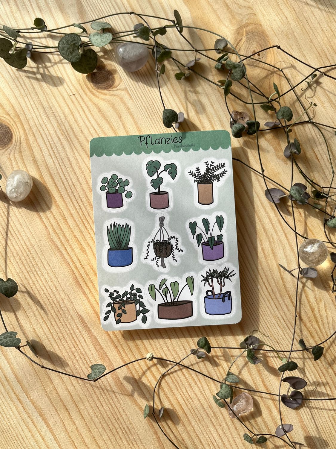Papier Stickersheet - Pflanzies