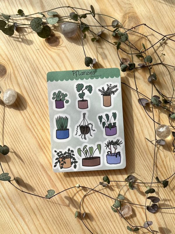 Papier Stickersheet - Pflanzies