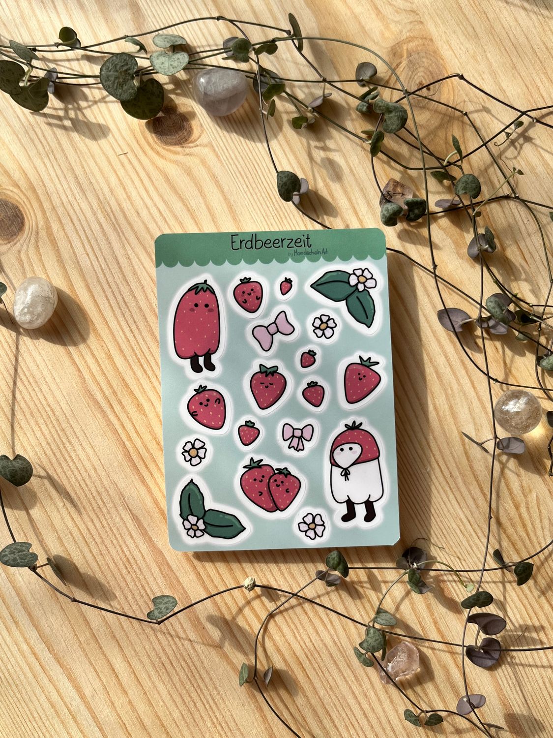 Vinyl Stickersheet - Erdbeerzeit