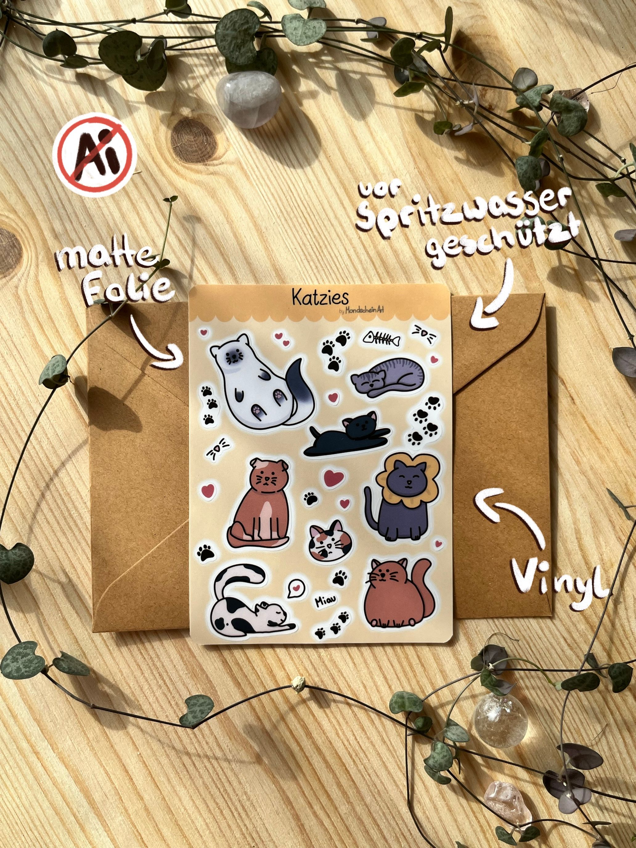 Vinyl Stickersheet - Katzies