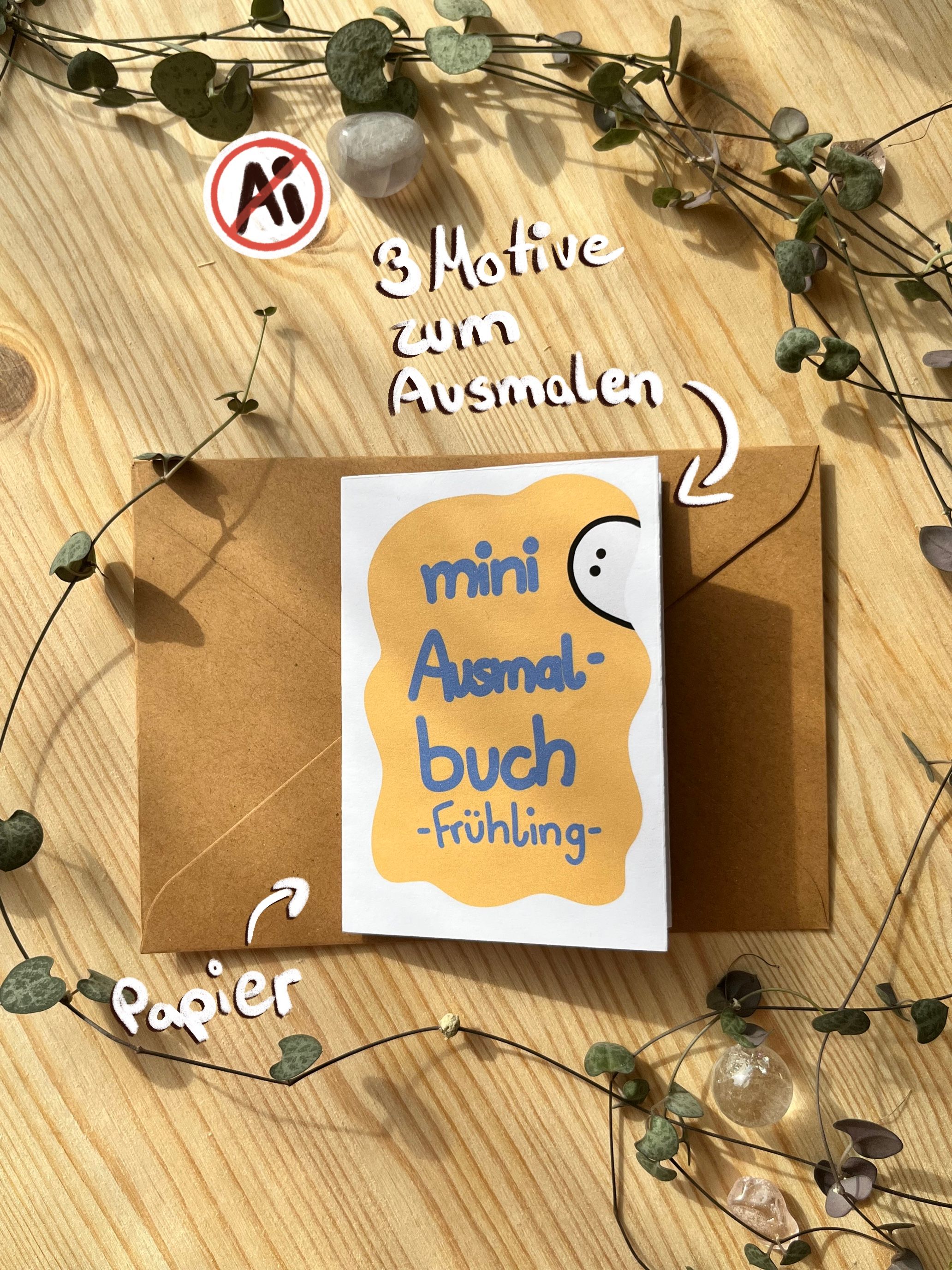 Mini Malbuch - Frühling