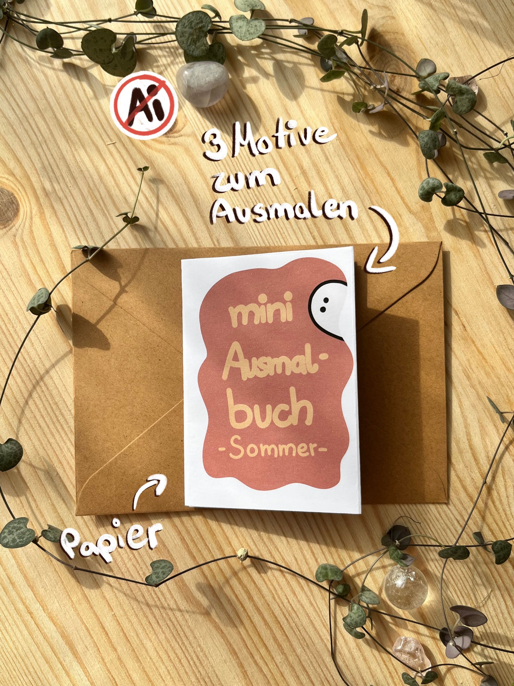 Mini Malbuch - Sommer