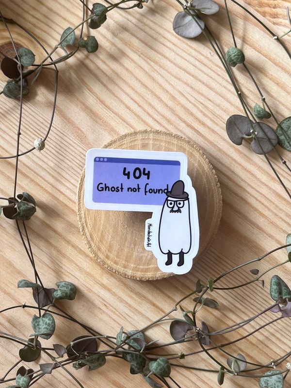 Vinyl Sticker - 404 Ghost not found