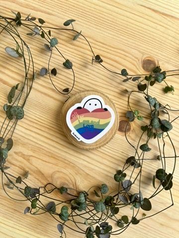 Vinyl Sticker - All for love and love for all!