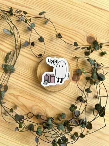 Vinyl Sticker - Upsie! fragile masculinity
