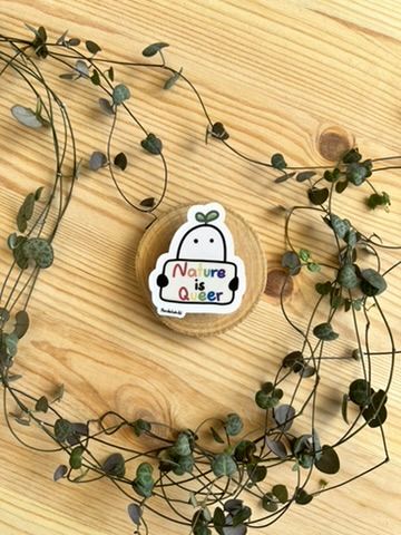 Vinyl Sticker - Nature is queer