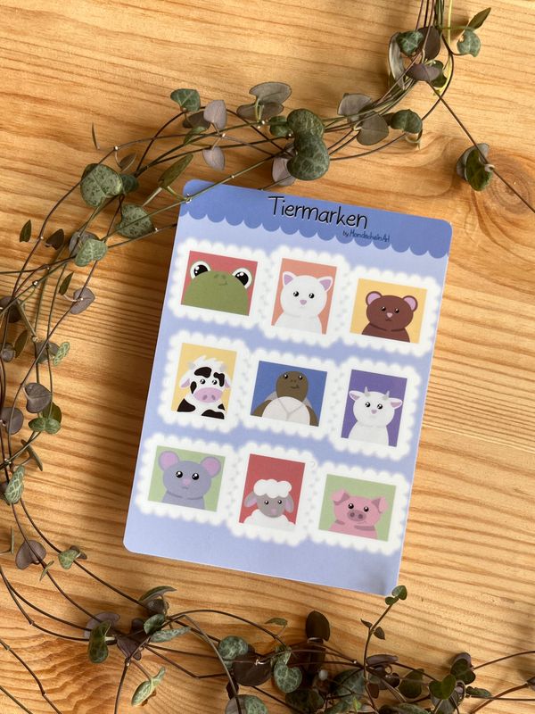 Vinyl Stickersheet - Tiermarken