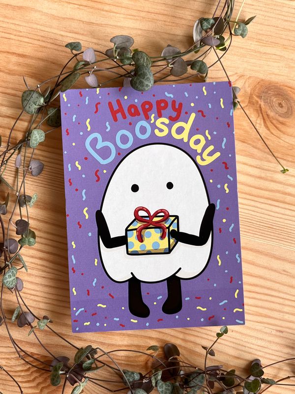 Postkarte - Happy Boosday