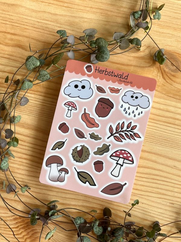 Vinyl Stickersheet - Herbstwald