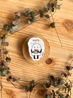 Vinyl Sticker - Happy Boosday
