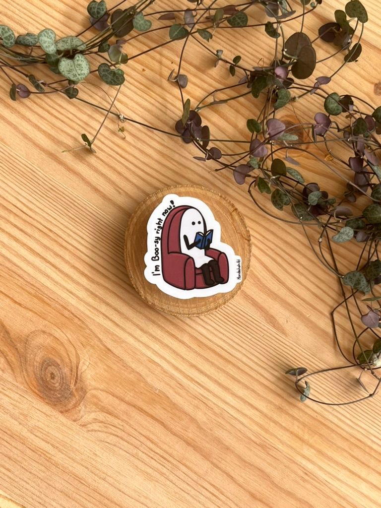 Vinyl Sticker - I’m boo-sy right now!