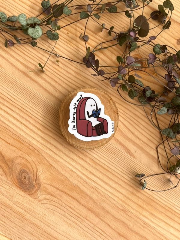 Vinyl Sticker - I’m boo-sy right now!
