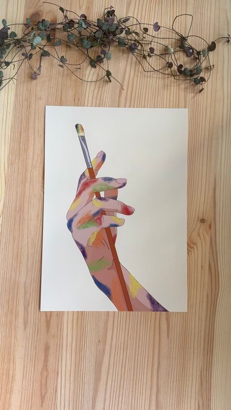 Poster - Ich mal die Welt, wie sie mir gefällt