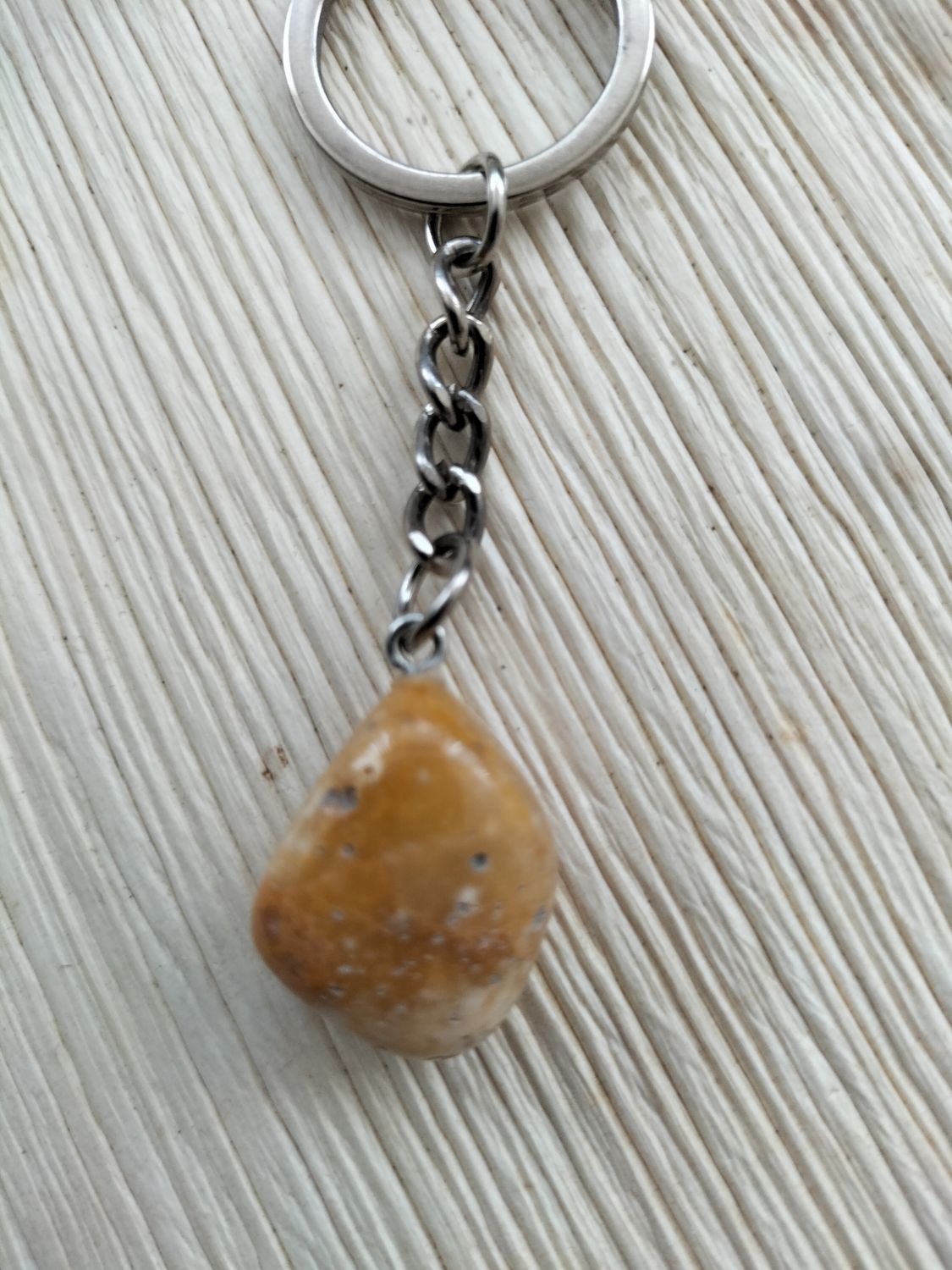 Sleutelhanger Gele Jaspis