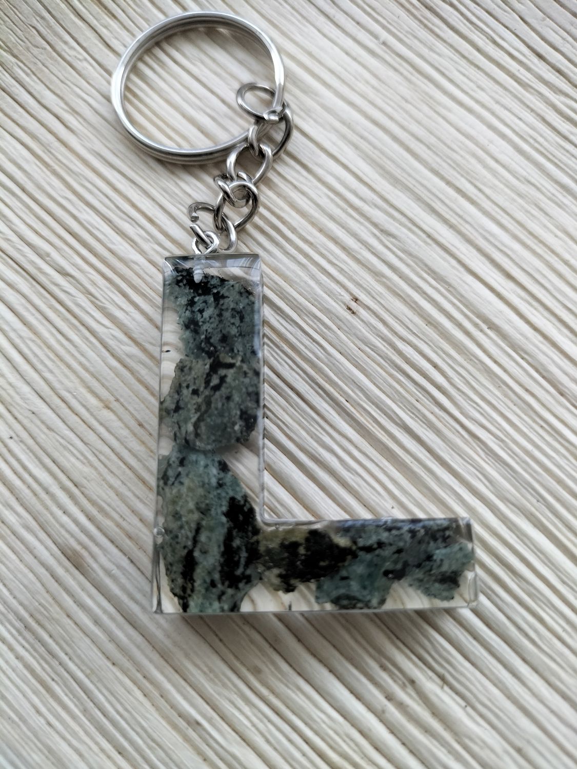 Sleutelhanger Groene Zebra Jaspis