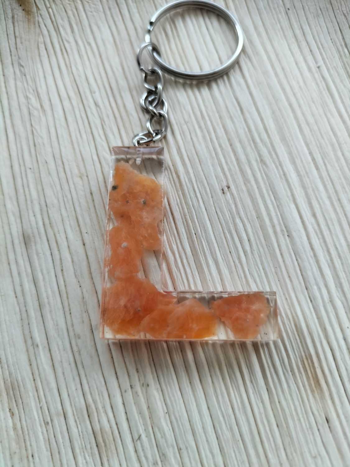 Sleutelhanger Oranje Calciet