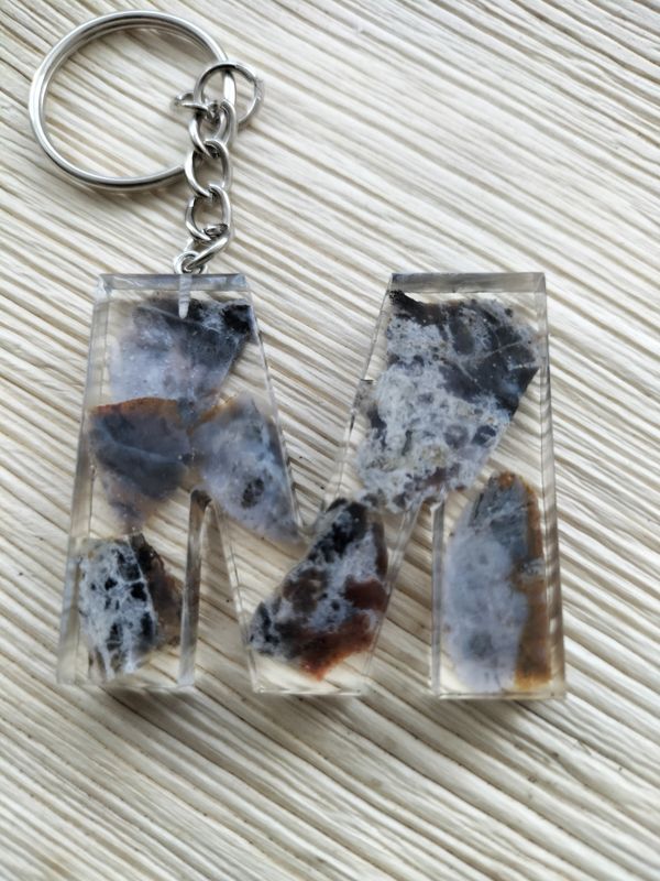 Sleutelhanger Paarse Chalcedoon