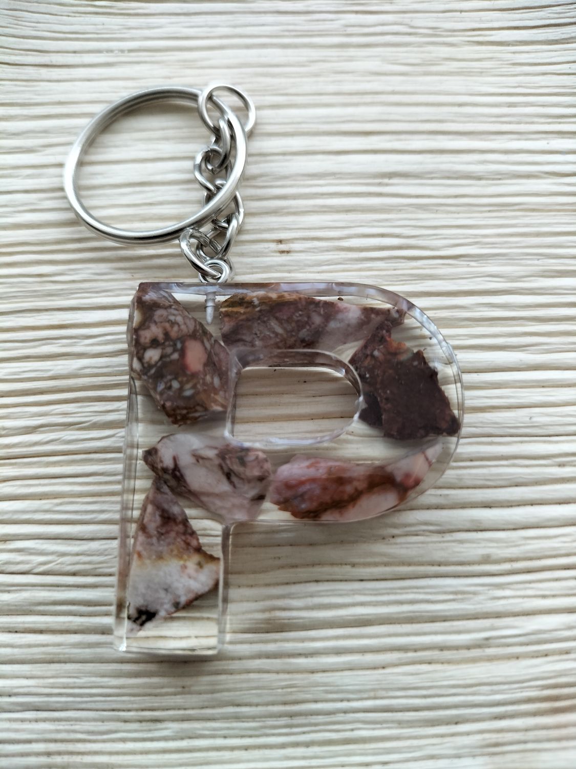 Sleutelhanger Roze Jaspis