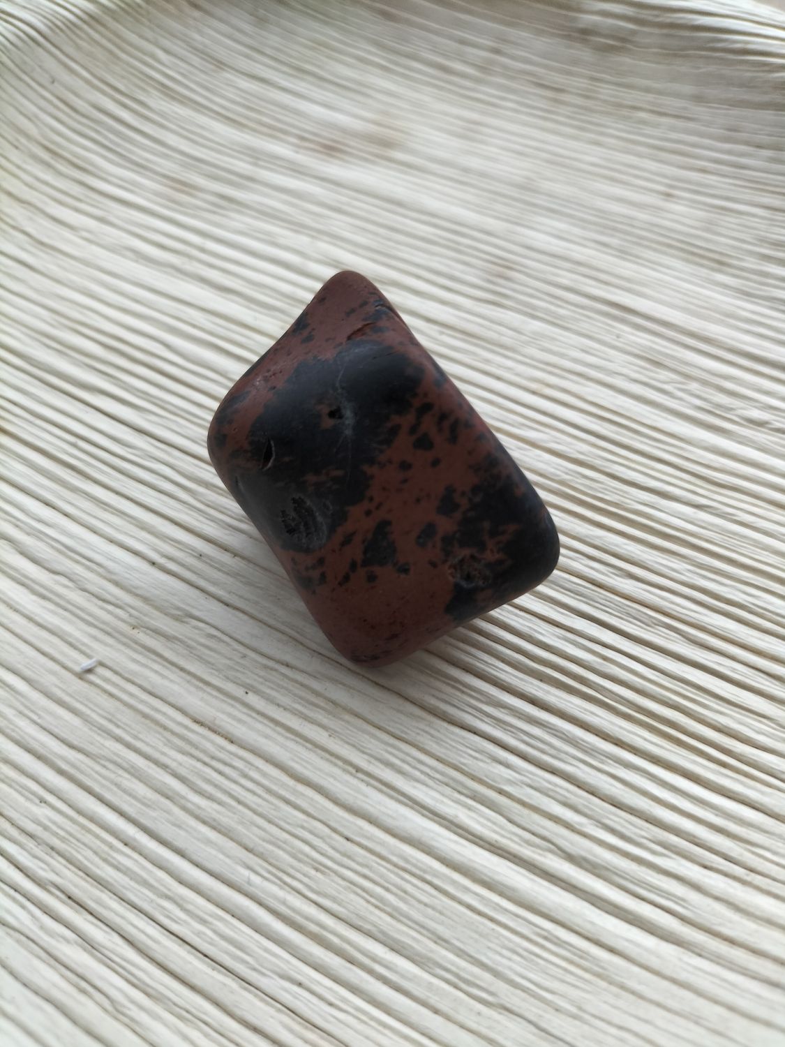 Mahonie Obsidiaan Trommelsteen