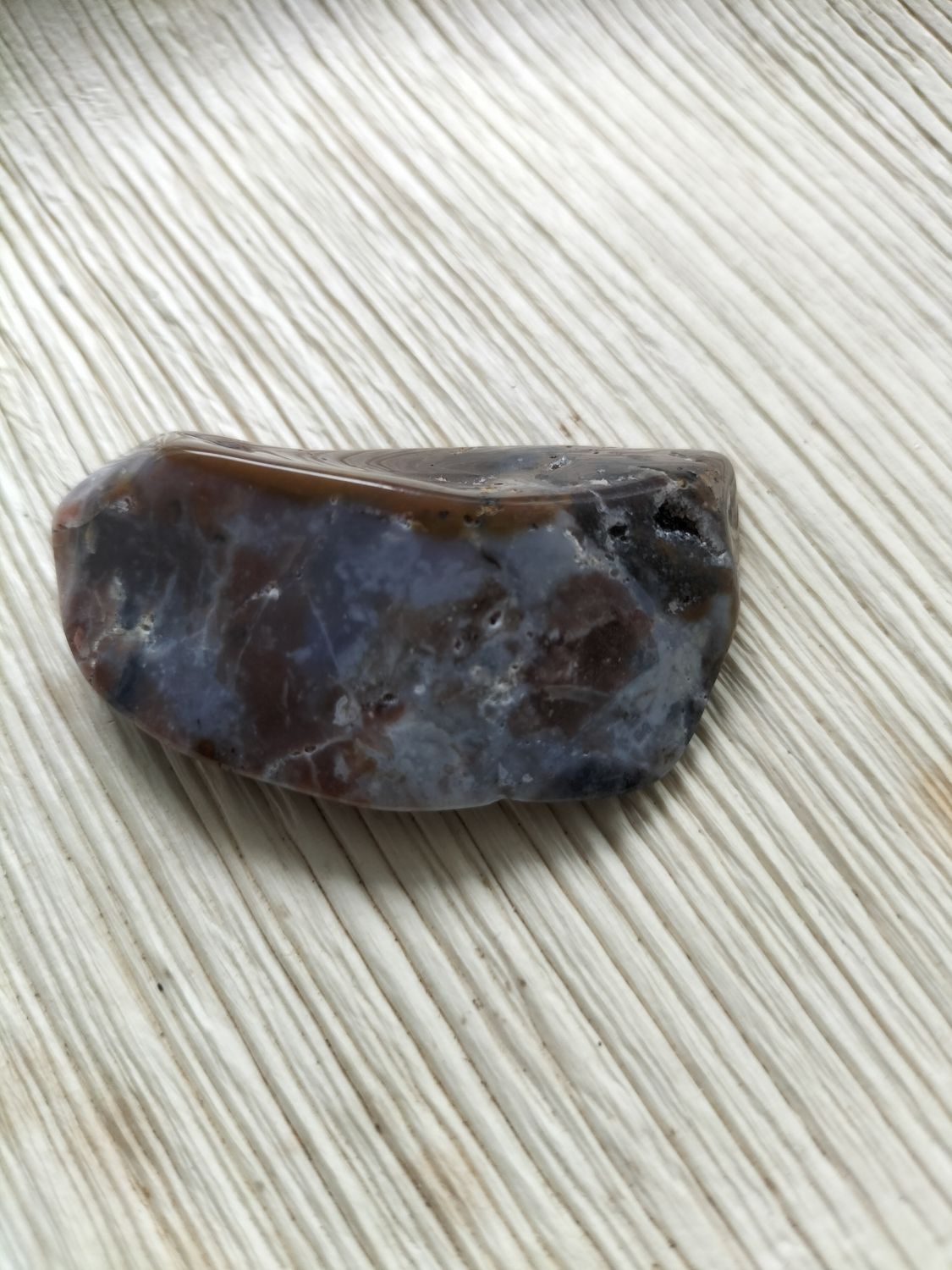 Paarse Chalcedoon Trommelsteen