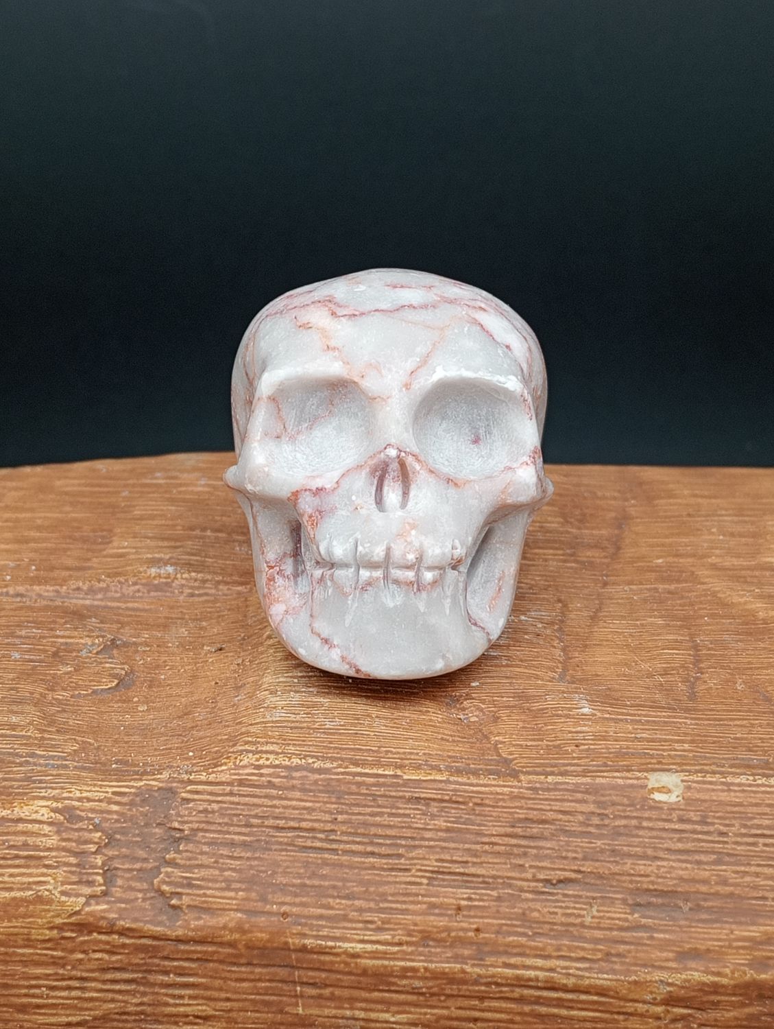Red Vein Jaspis Skull