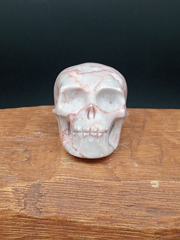 Red Vein Jaspis Skull