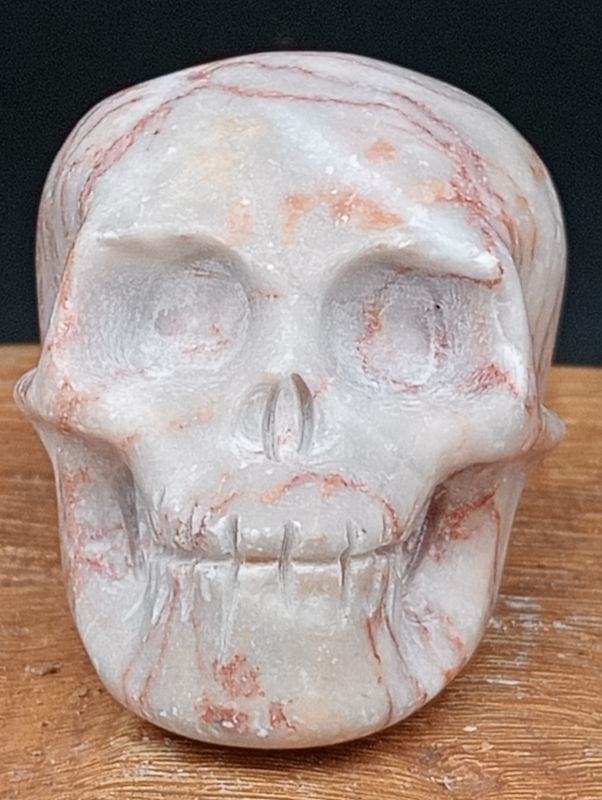 Red Vein Jaspis Skull