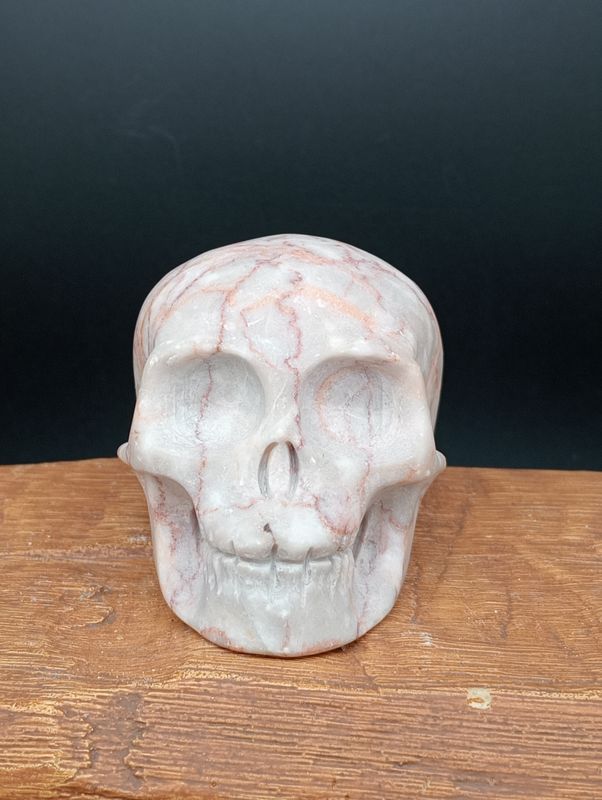 Red Vein Jaspis Skull