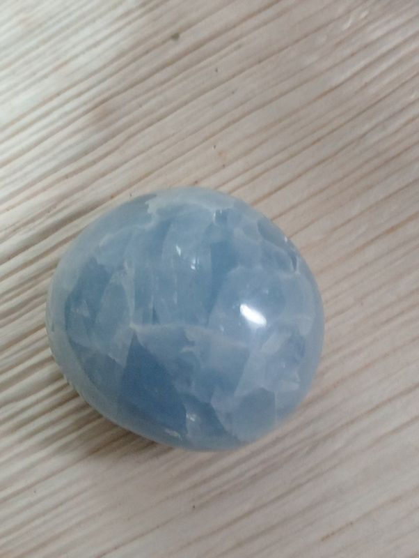Blauwe Calciet Handsteen