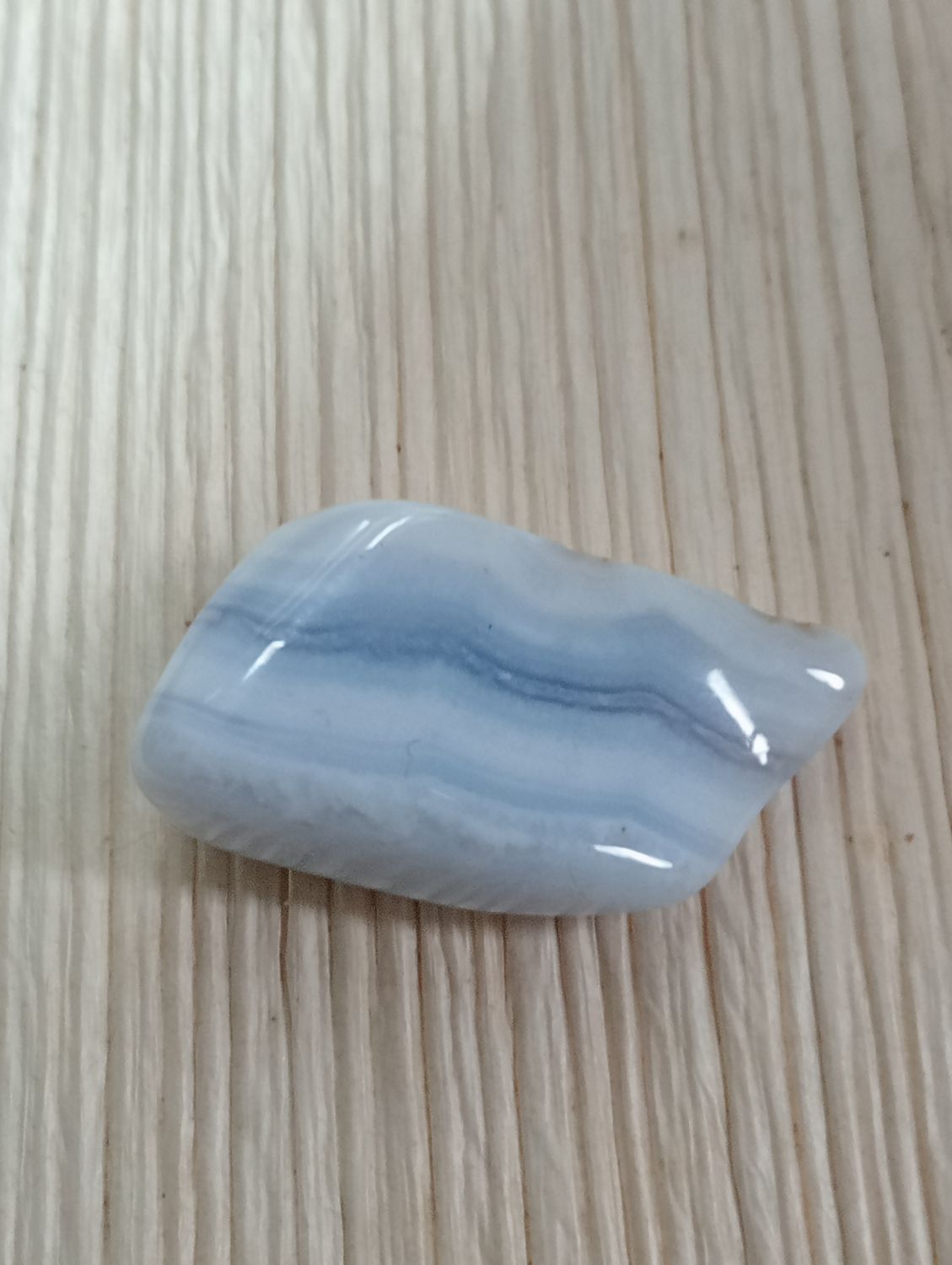 Blue Lace Agaat/Blauwe Chalcedoon Trommelsteen