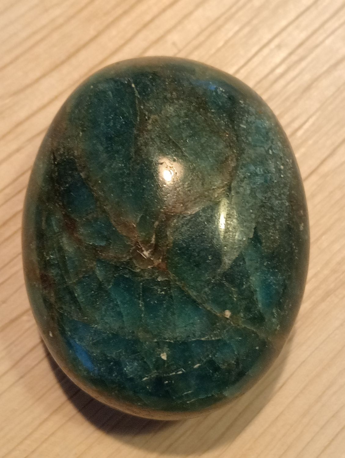 Blauwe Apetiet Handsteen