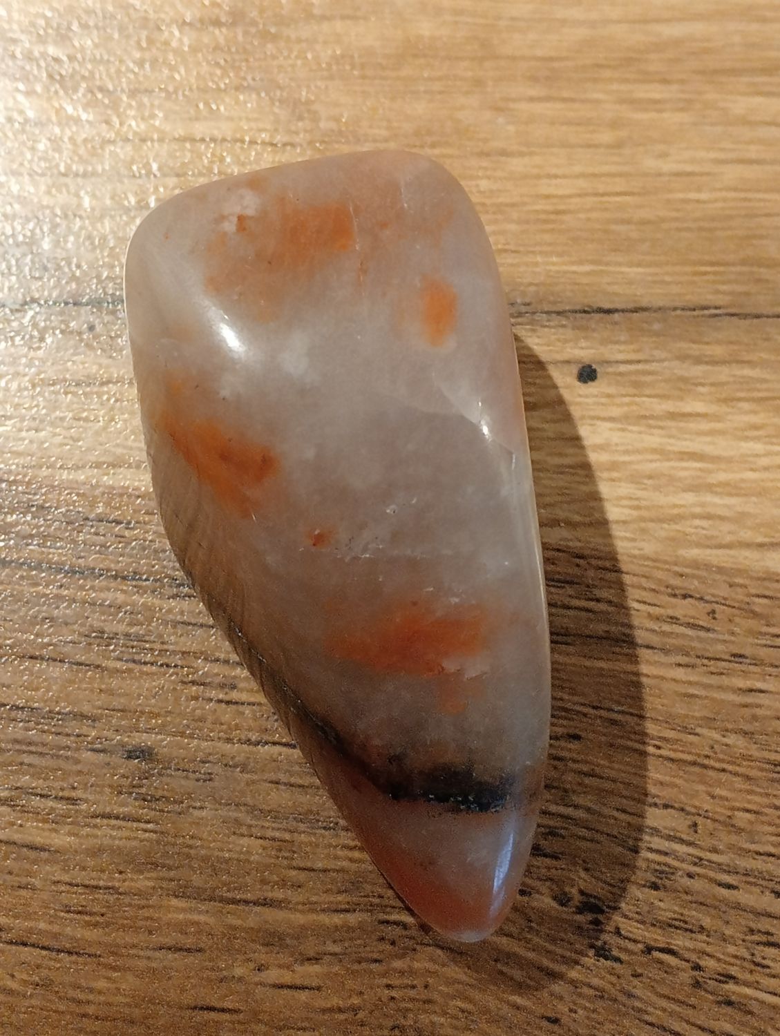Hematiet Kwarts Handsteen