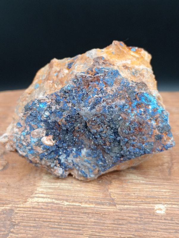 Malachiet en Azuriet op Matrix