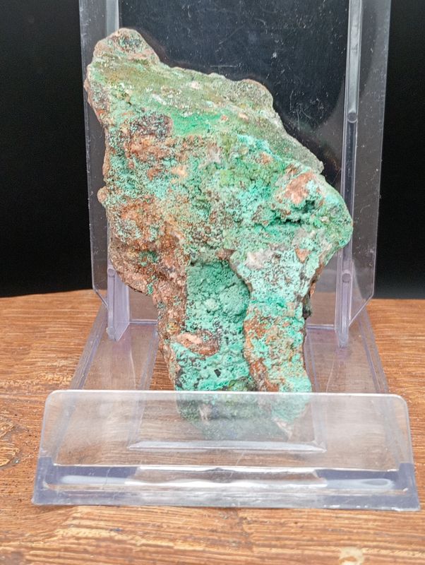 Malachiet en Azuriet op Matrix