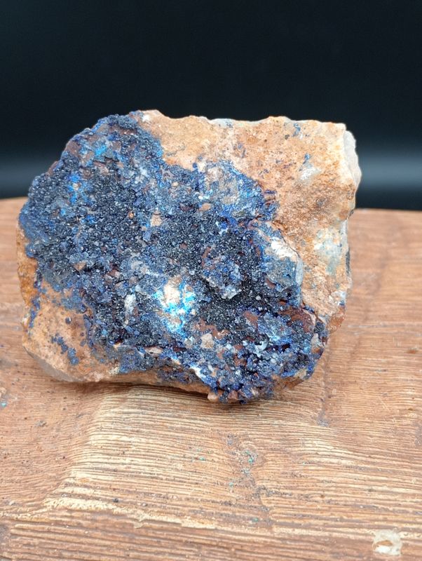 Malachiet en Azuriet op Matrix