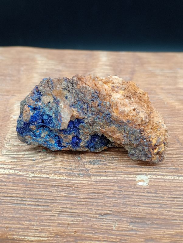 Malachiet en Azuriet op Matrix