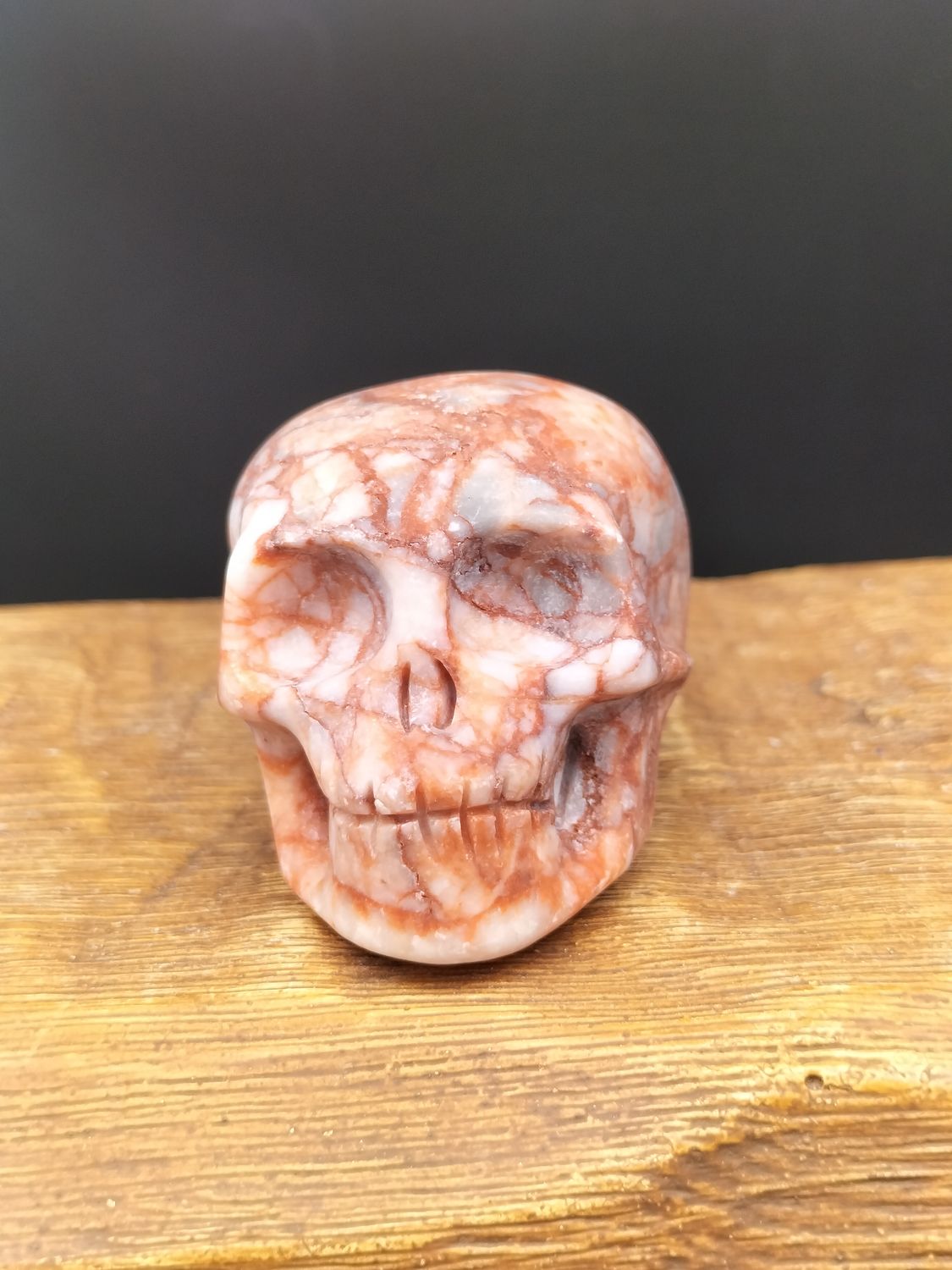 Red Vein Jaspis Skull