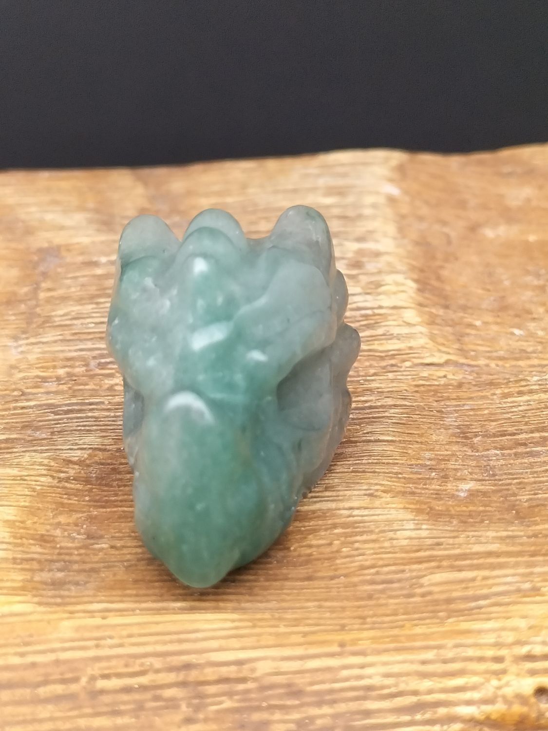 Groene Aventurijn mini drakenkop