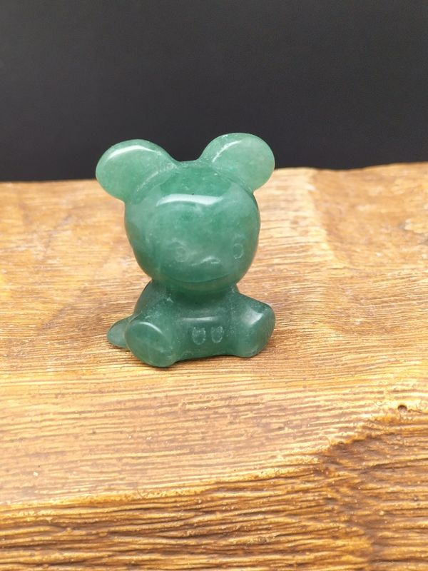 Groene Aventurijn Mickey Mouse