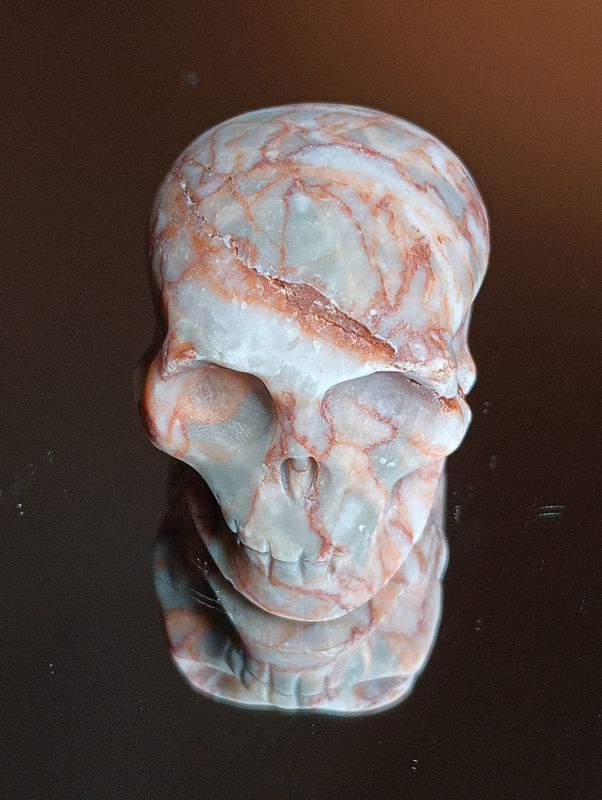 Red Vein Jaspis Skull