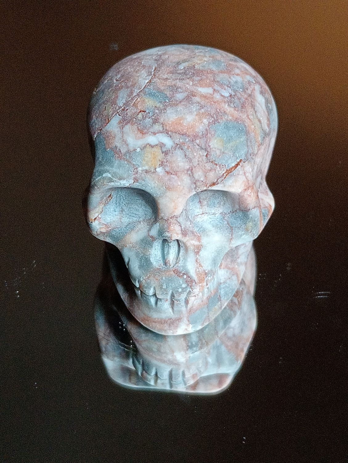 Red Vein Jaspis Skull